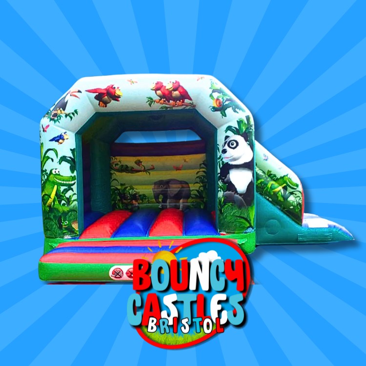 Jungle bouncy castle Jungle bouncy castle hire