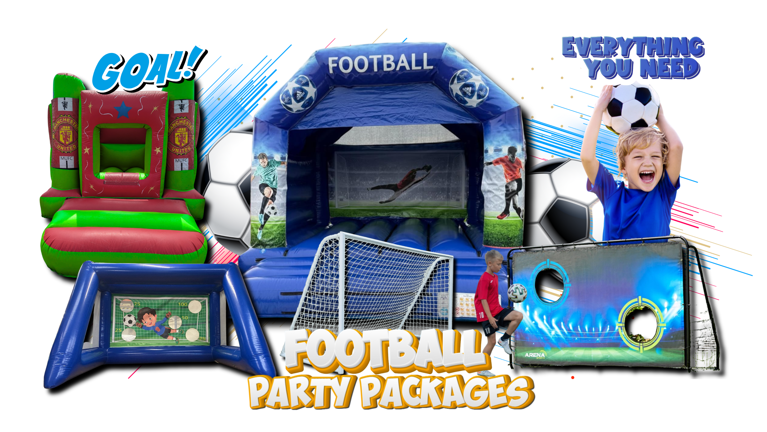 Football goal shootouts Football parties